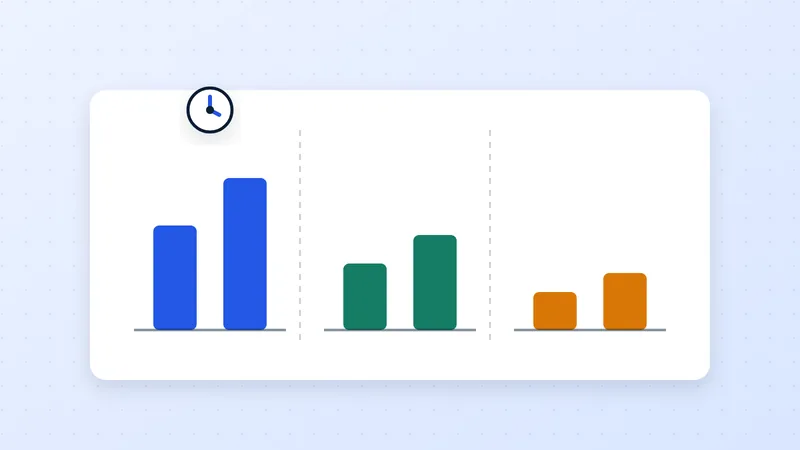 Illustration of a bar chart comparing three separate sources of value